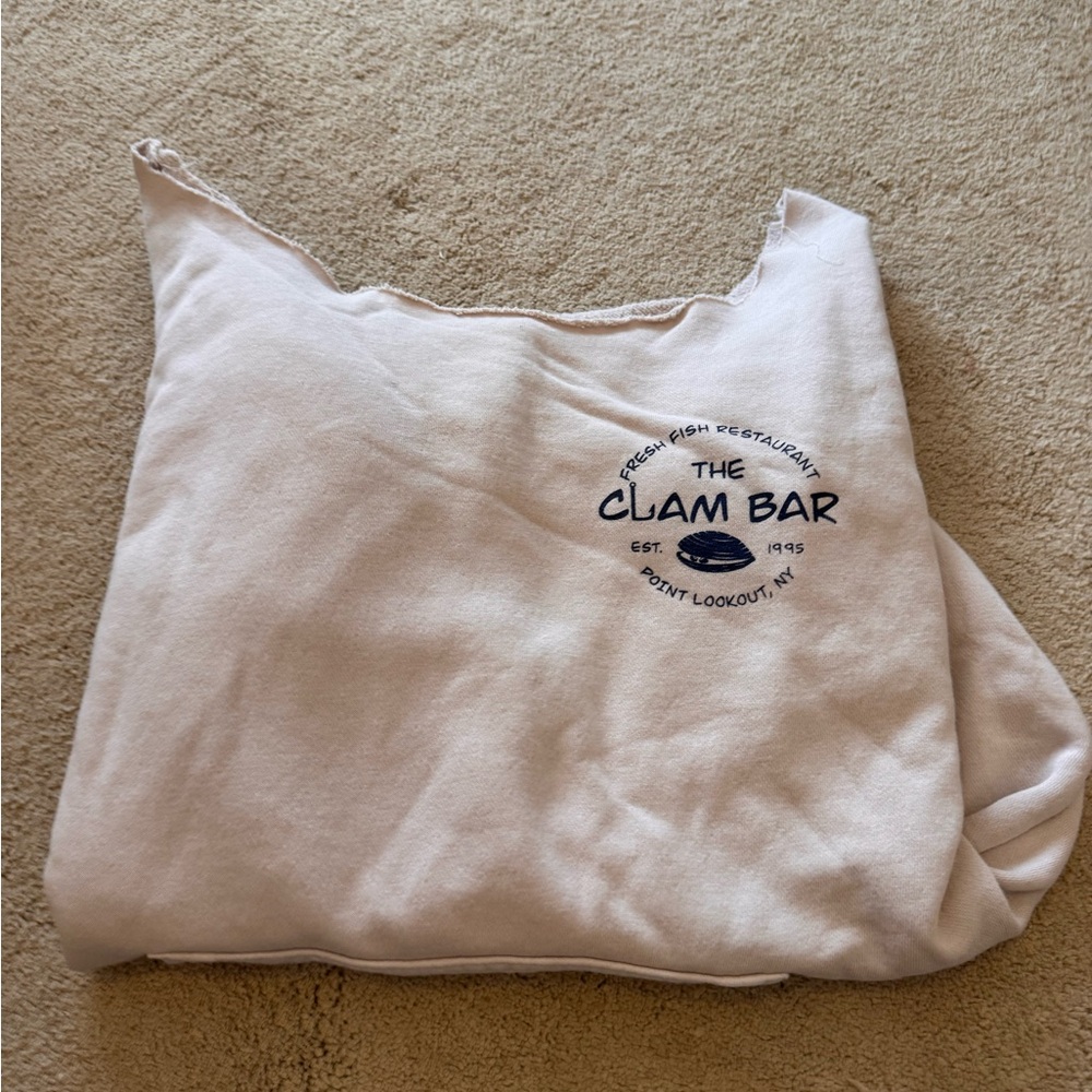The Bar Cream and Blue Women's Top